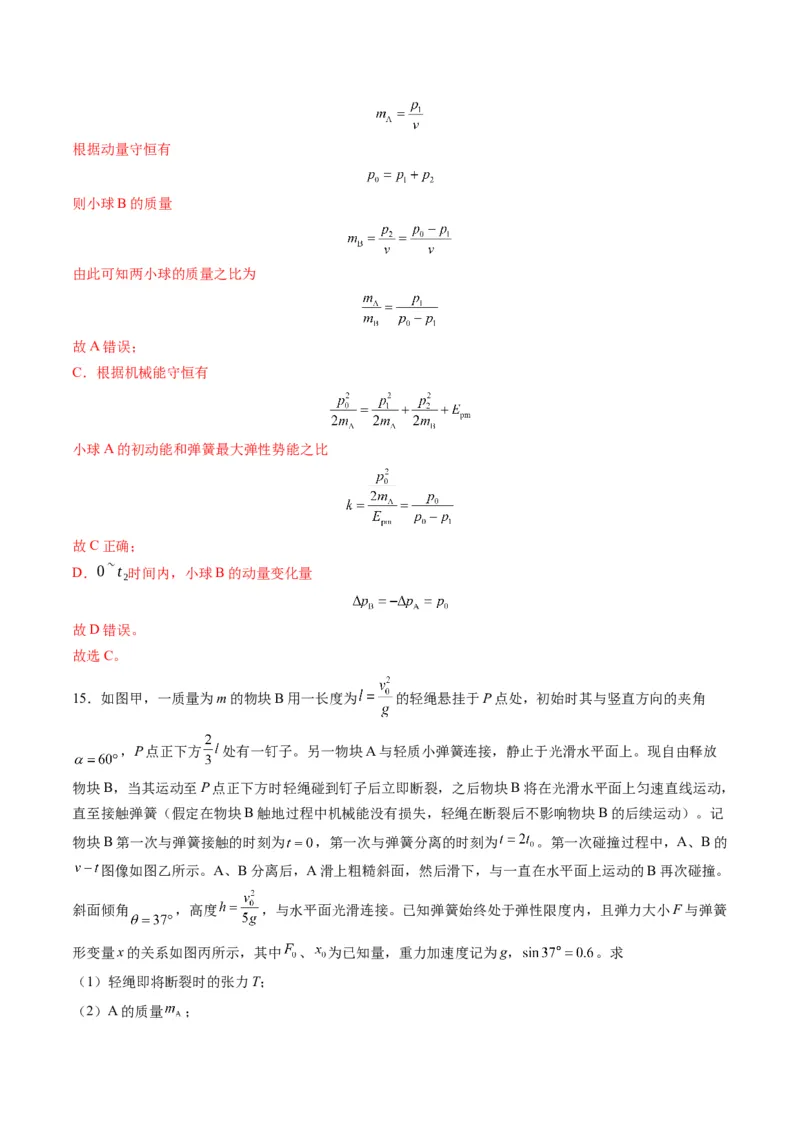 第27讲四种&ldquo;类碰撞&rdquo;典型模型研究（练习）（解析版）_4.2025物理总复习_2025年新高考资料_一轮复习_2025年高考物理一轮复习讲练测（新教材新高考）