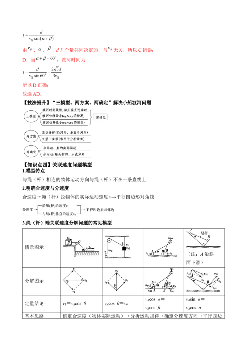 专题4.1　曲线运动　运动的合成与分解讲&mdash;&mdash;2023年高考物理一轮复习讲练测（新教材新高考通用）（解析版）_4.2025物理总复习_2023年新高复习资料_一轮复习