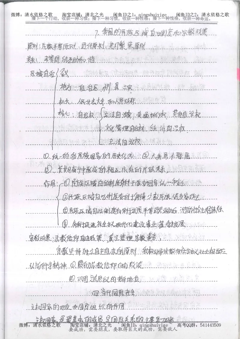 4.衡水中学高考积累与改错_高二政治（第2本）_109页_高中衡水学霸笔记_高中全部赠品_错题集高中九科_政治积累与改错
