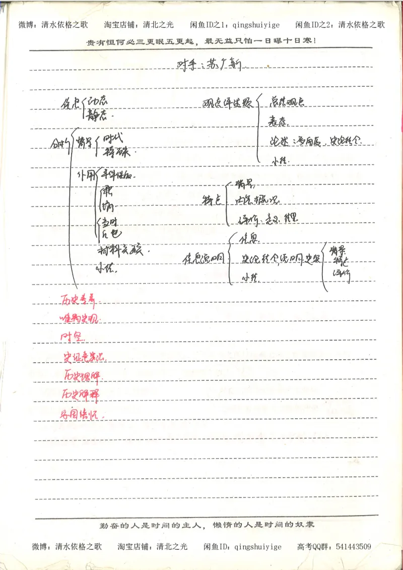 7.衡水中学高考积累与改错_高三历史（第3本）_133页_高中衡水学霸笔记_高中全部赠品_错题集高中九科_历史积累与改错