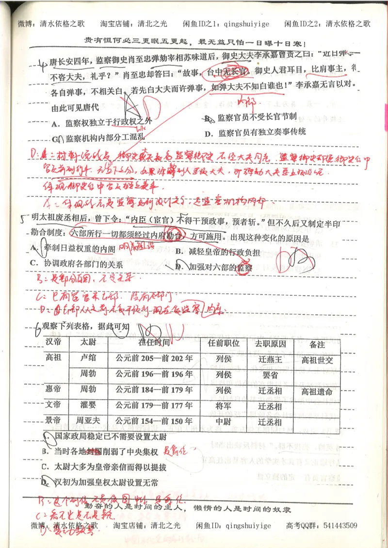 7.衡水中学高考积累与改错_高三历史（第3本）_133页_高中衡水学霸笔记_高中全部赠品_错题集高中九科_历史积累与改错