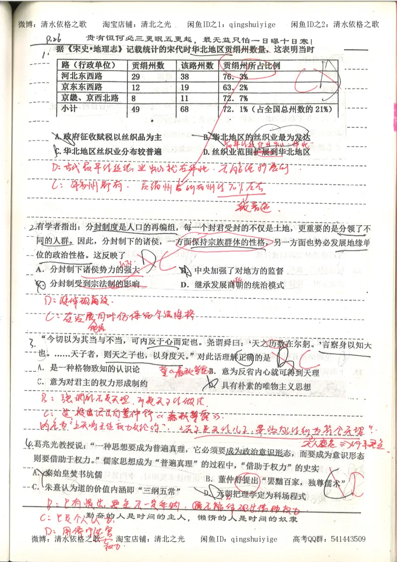 7.衡水中学高考积累与改错_高三历史（第3本）_133页_高中衡水学霸笔记_高中全部赠品_错题集高中九科_历史积累与改错