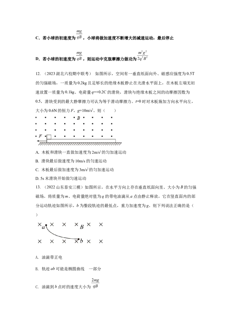 模型56复合场模型（原卷版）-2024高考物理二轮复习80模型最新模拟题专项训练_4.2025物理总复习_2024年新高考资料_2.2024二轮复习_2024高考物理二轮复习80模型最新模拟题专项训练