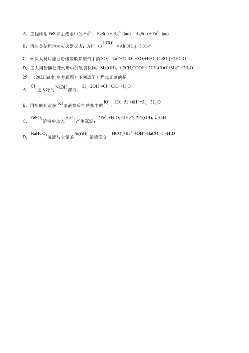 04离子反应-暑假培优（原卷版）_2025秋高中《化学暑假衔接讲义》新高一、二、三（培优讲义+暑假作业本）_新高三化学暑假培优专练