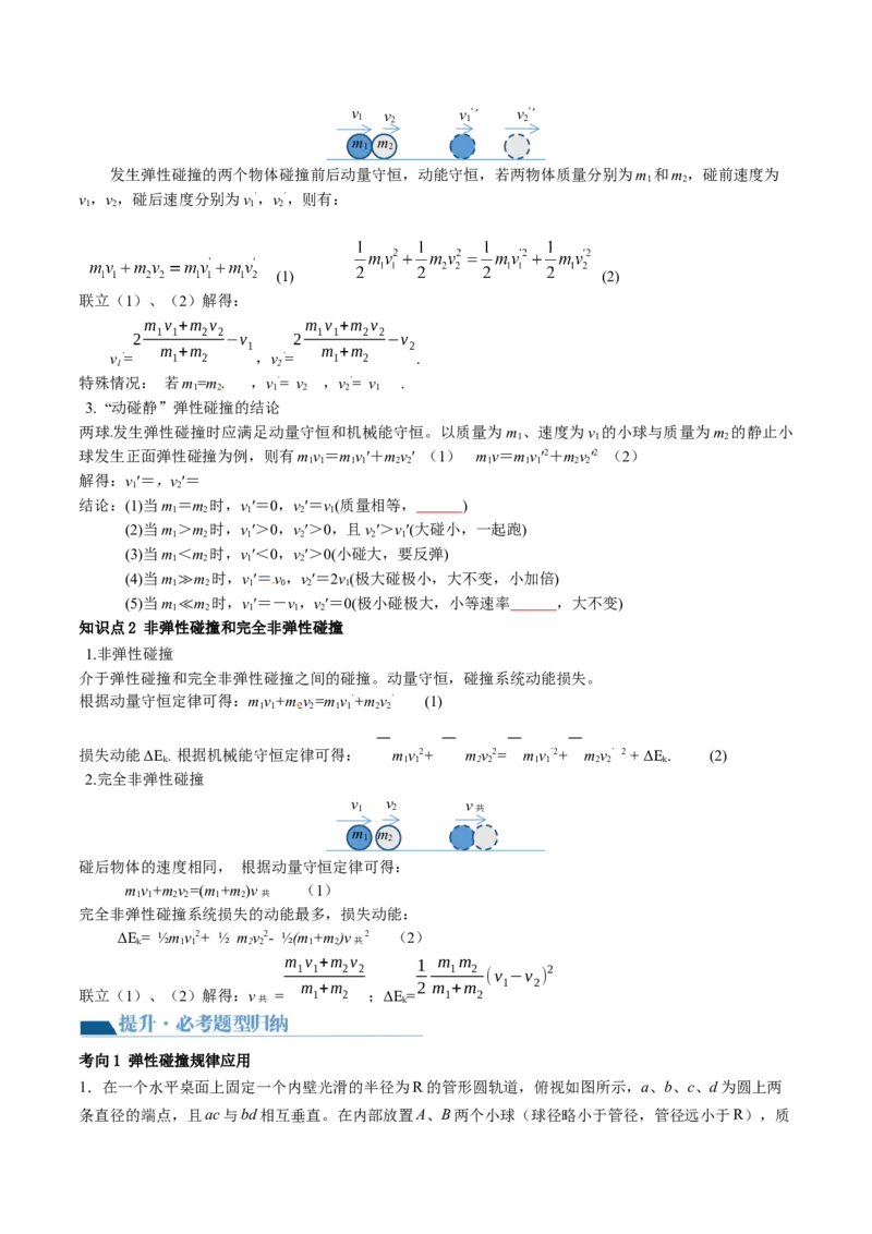 第31讲动量守恒定律及其应用（讲义）（原卷版）_4.2025物理总复习_2024年新高考资料_1.2024一轮复习_2024年高考物理一轮复习讲练测（新教材新高考）_第31讲动量守恒定律及其应用（讲义）
