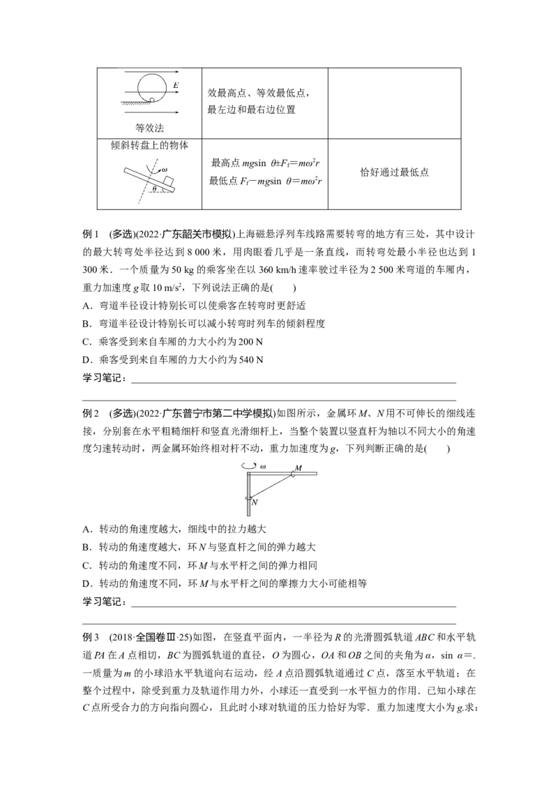 第1部分专题1第4讲　圆周运动　天体的运动_4.2025物理总复习_赠品通用版（老高考）复习资料_二轮复习_2023年高考物理二轮复习讲义+课件（全国版）_学生版_大二轮专题复习讲义