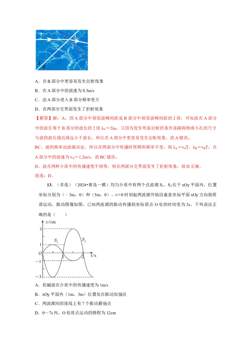 第28讲　机械波（解析版）_4.2025物理总复习_2025年新高考资料_一轮复习_2025届高考物理一轮复习考点精讲精练（全国通用）（完结）