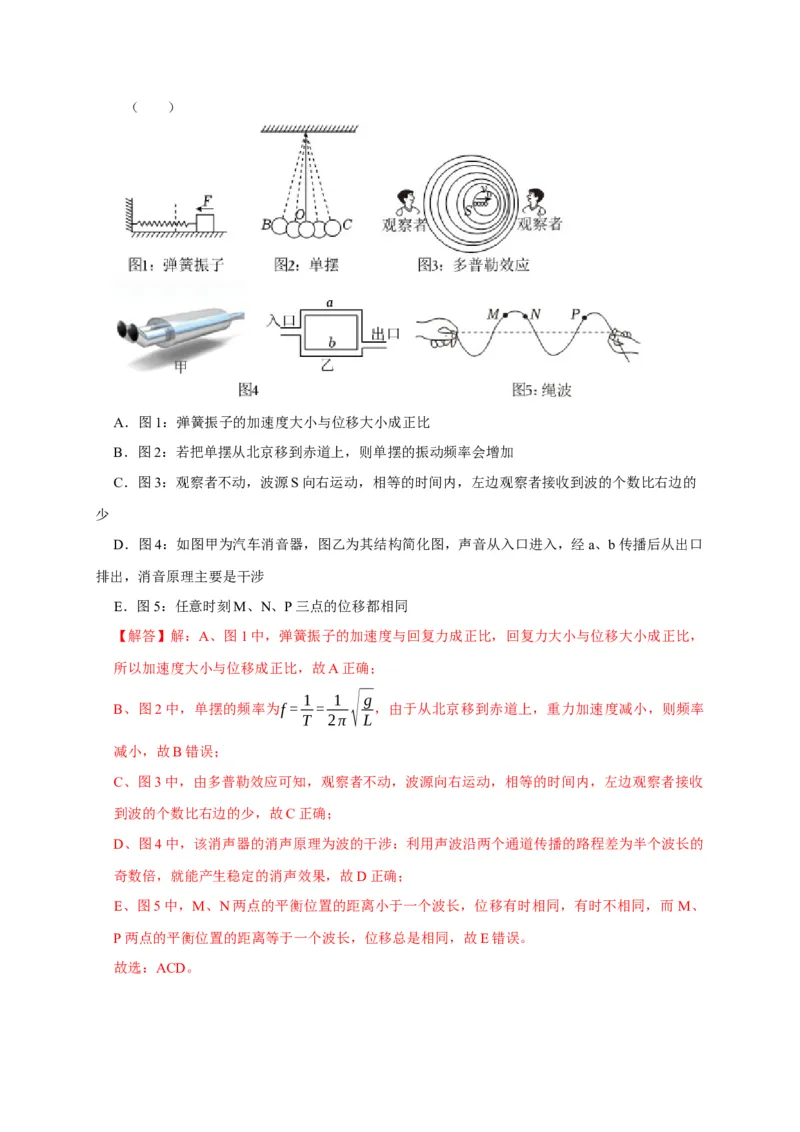 第28讲　机械波（解析版）_4.2025物理总复习_2025年新高考资料_一轮复习_2025届高考物理一轮复习考点精讲精练（全国通用）（完结）