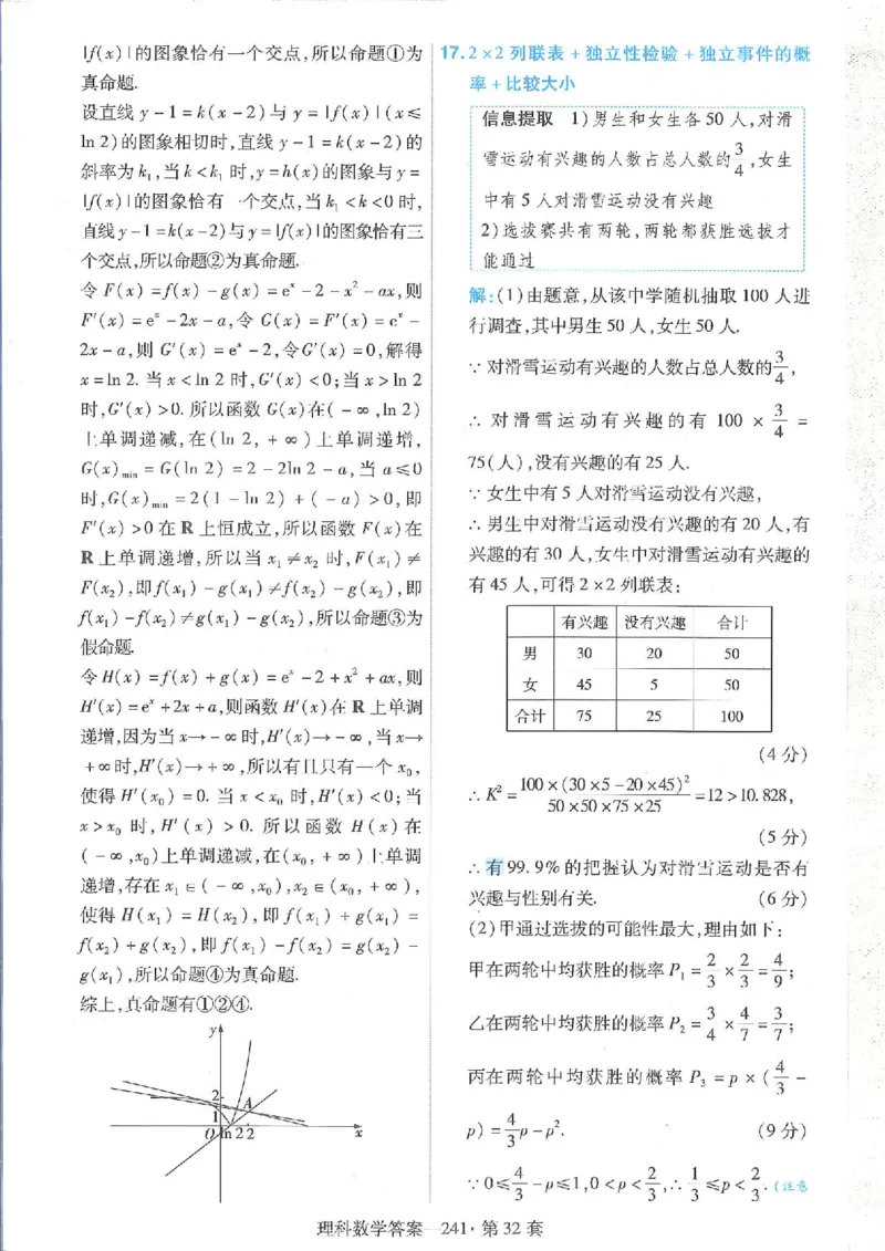 2023理科金考卷45套理科答案_2.2025数学总复习_数学高考模拟题_2023年模拟题_老高考_理科数学&middot;全国甲卷2023金考卷