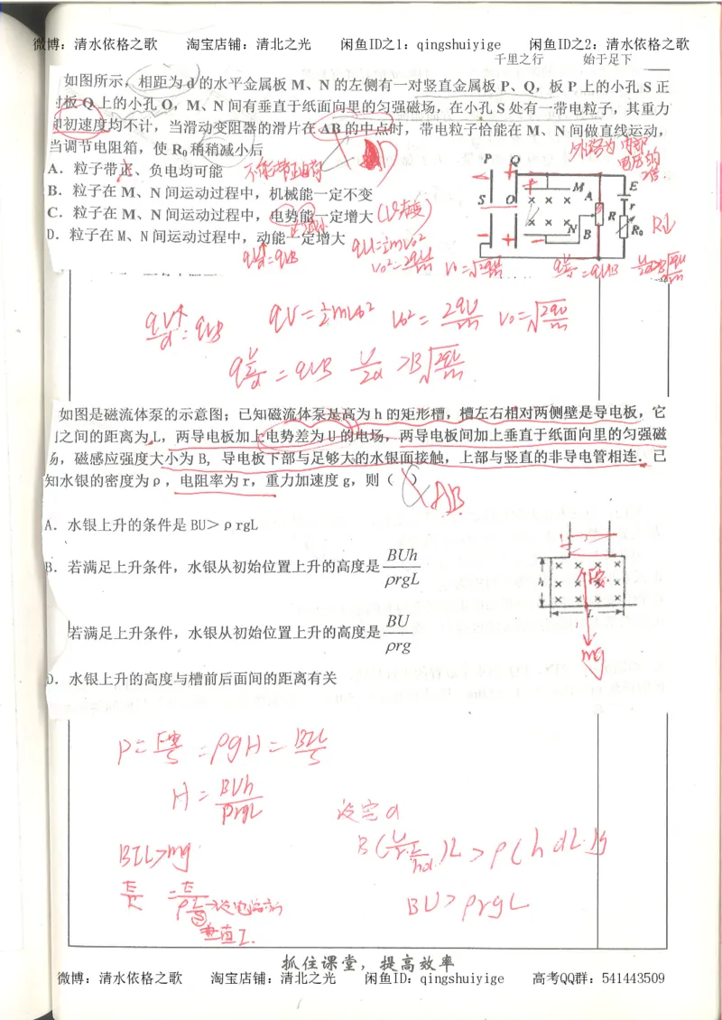 5.衡水中学高考积累与改错_高三物理（第1本）_139页_高中衡水学霸笔记_高中全部赠品_错题集高中九科_物理积累与改错