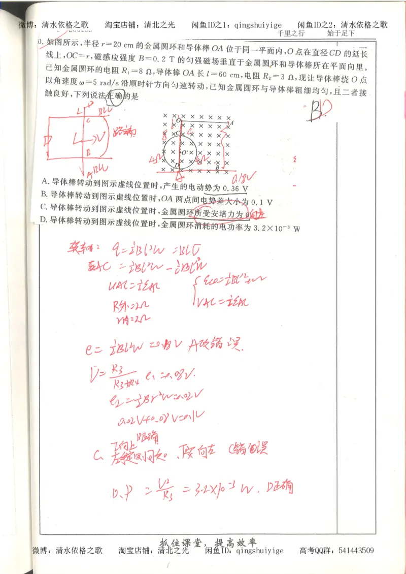 5.衡水中学高考积累与改错_高三物理（第1本）_139页_高中衡水学霸笔记_高中全部赠品_错题集高中九科_物理积累与改错