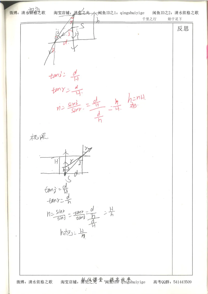 5.衡水中学高考积累与改错_高三物理（第1本）_139页_高中衡水学霸笔记_高中全部赠品_错题集高中九科_物理积累与改错