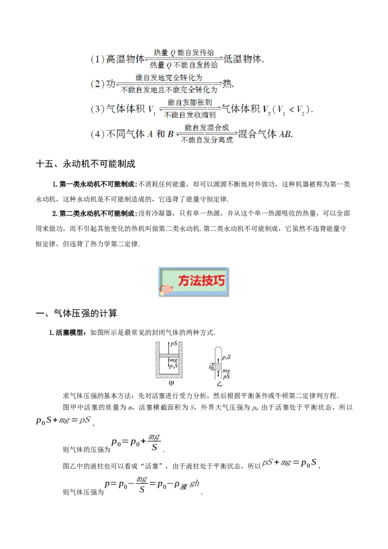 专题17热学-口袋书2023年高考物理必背知识手册_37786134(1)_4.2025物理总复习_2023年新高复习资料_备战2023年高考物理抢分秘籍（新高考专用）
