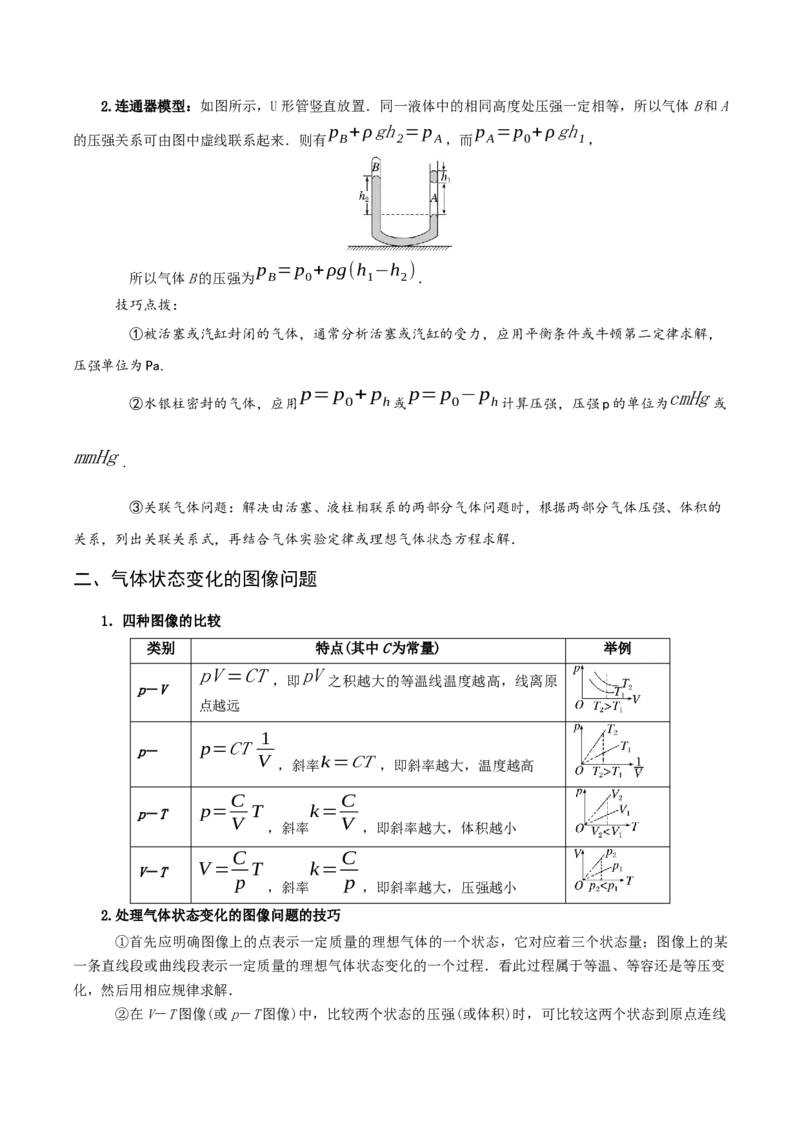 专题17热学-口袋书2023年高考物理必背知识手册_37786134(1)_4.2025物理总复习_2023年新高复习资料_备战2023年高考物理抢分秘籍（新高考专用）