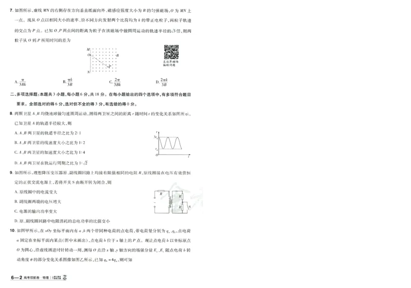 2026版金考卷&middot;百校联盟高考领航卷物理（新教材版）-A4_2026版金考卷&middot;百校联盟高考领航卷（全科）_2026版金考卷&middot;百校联盟高考领航卷物理（新教材版）