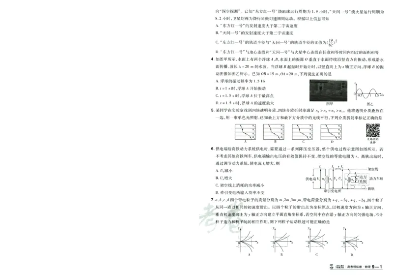 2026版金考卷&middot;百校联盟高考领航卷物理（新教材版）-A4_2026版金考卷&middot;百校联盟高考领航卷（全科）_2026版金考卷&middot;百校联盟高考领航卷物理（新教材版）