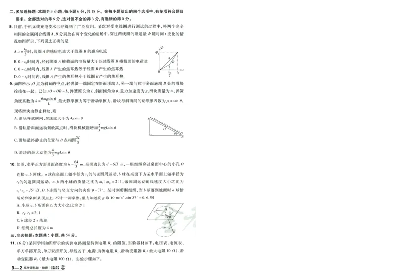 2026版金考卷&middot;百校联盟高考领航卷物理（新教材版）-A4_2026版金考卷&middot;百校联盟高考领航卷（全科）_2026版金考卷&middot;百校联盟高考领航卷物理（新教材版）