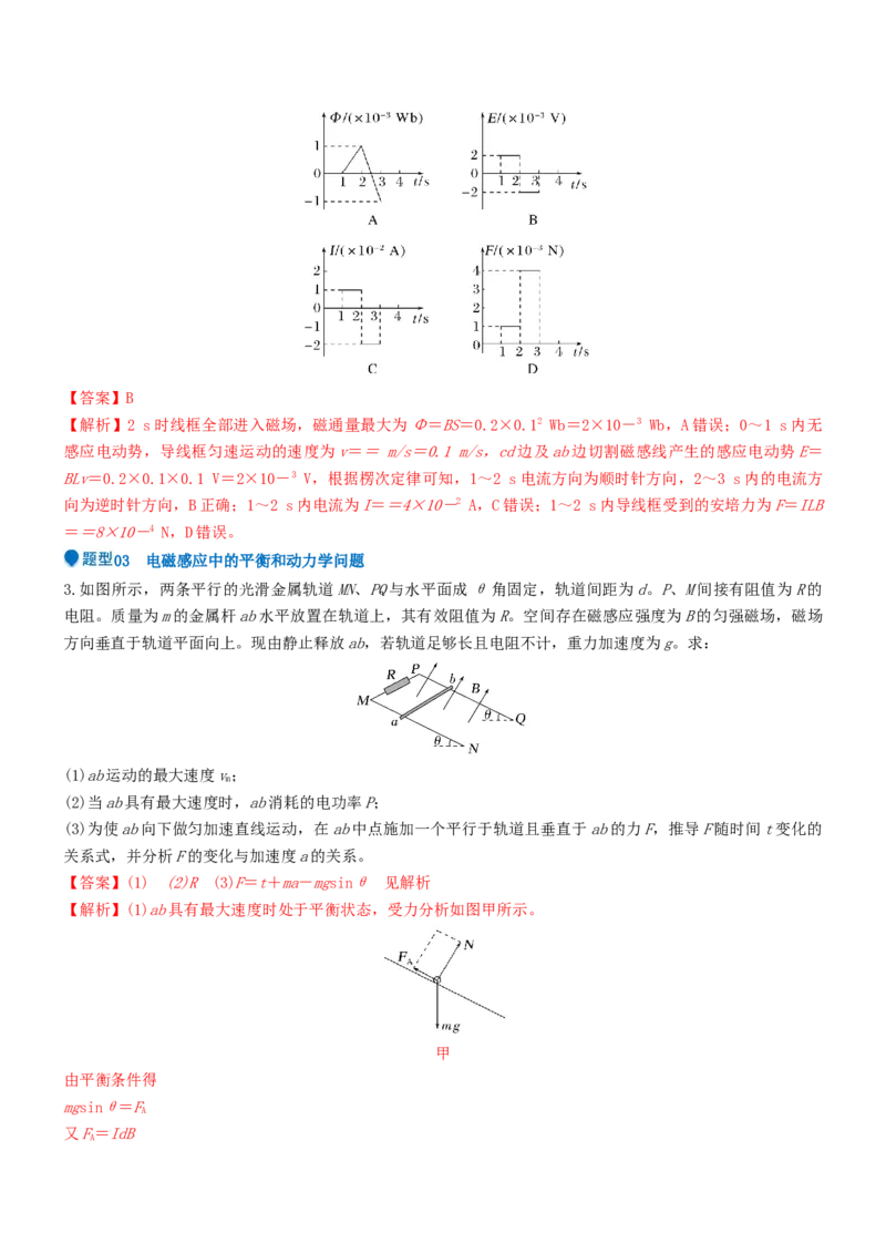 压轴题09电磁感应（解析版）_4.2025物理总复习_2024年新高考资料_5.2024三轮冲刺_2024年高考物理压轴题专项训练（新高考通用）