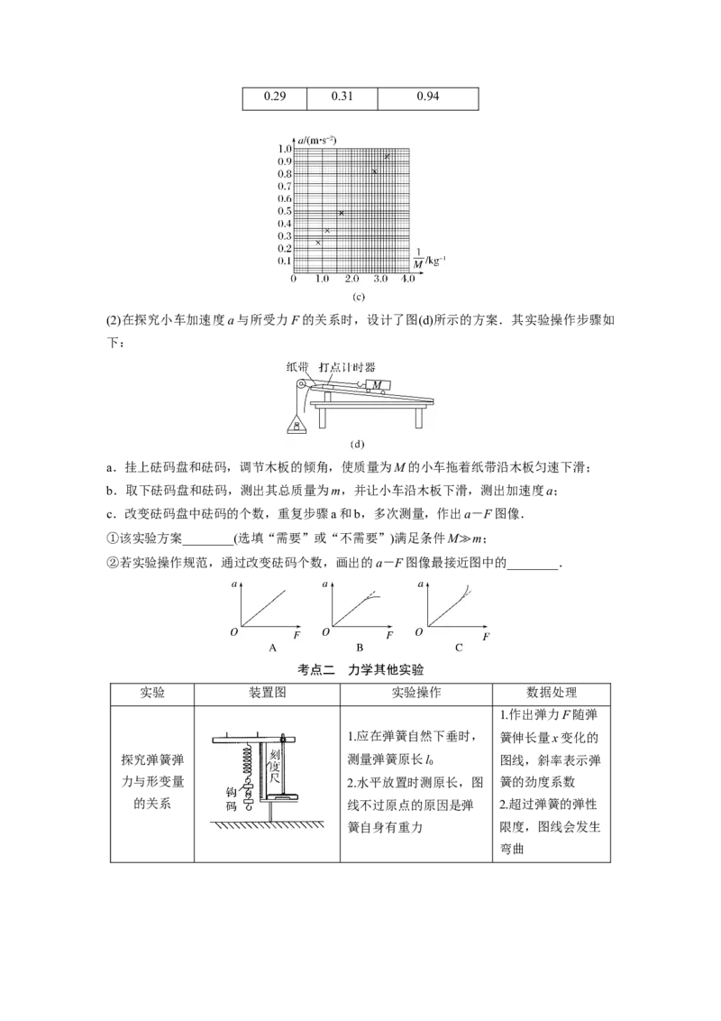 第1部分专题7第16讲　力学实验_4.2025物理总复习_赠品通用版（老高考）复习资料_二轮复习_2023年高考物理二轮复习讲义+课件（全国版）_2023年高考物理二轮复习讲义（全国版）_417
