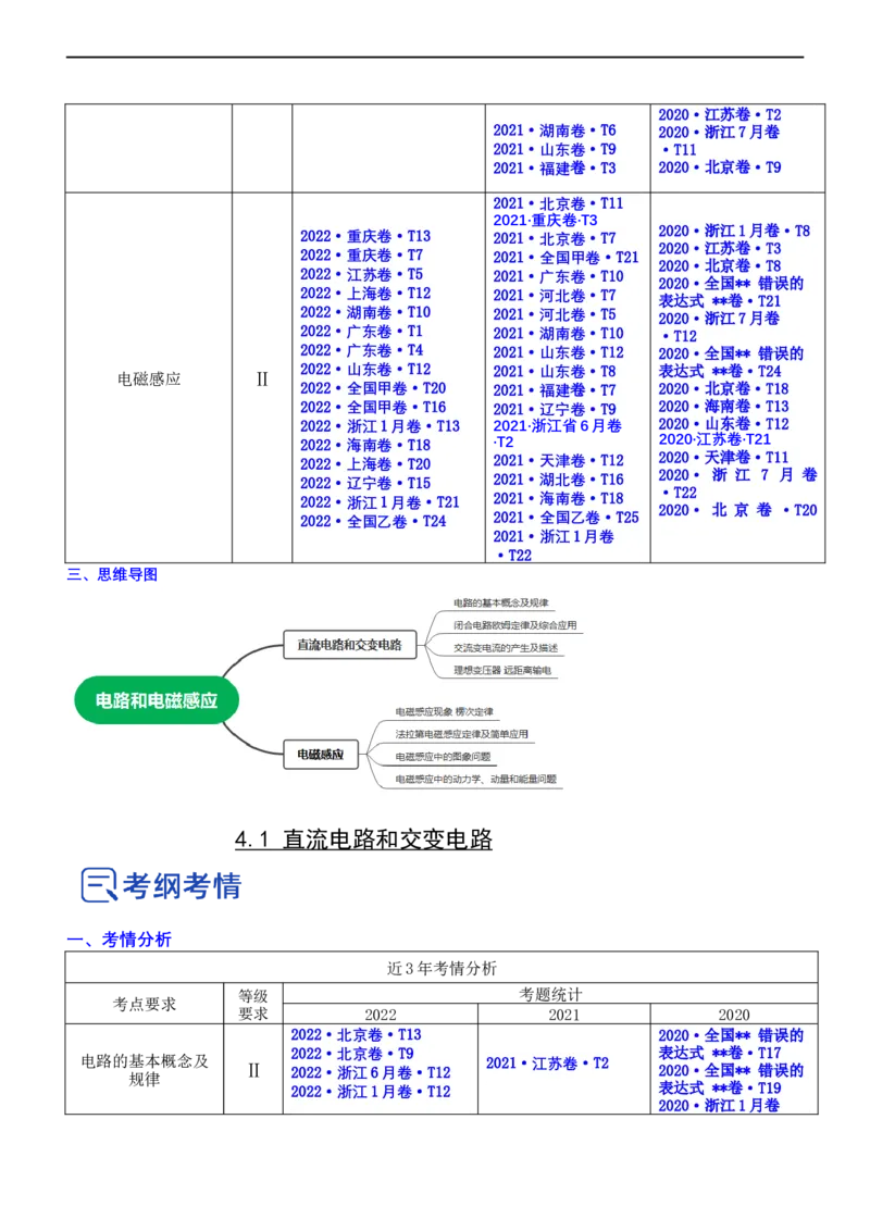 专题4.1直流电路和交变电流（讲）-2023年高考物理二轮复习讲练测（新高考专用）（解析版）_4.2025物理总复习_2023年新高复习资料_二轮复习_2023年高考物理二轮复习讲练测（新高考专用）