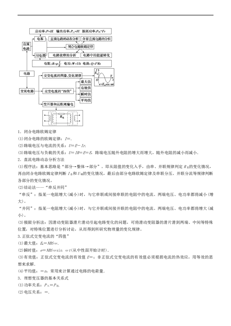 专题4.1直流电路和交变电流（讲）-2023年高考物理二轮复习讲练测（新高考专用）（解析版）_4.2025物理总复习_2023年新高复习资料_二轮复习_2023年高考物理二轮复习讲练测（新高考专用）