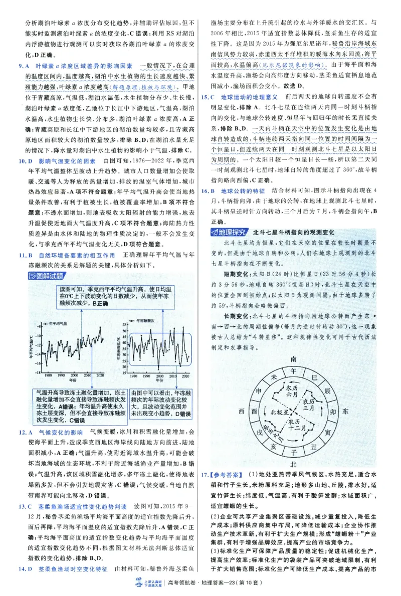 2026版金考卷&middot;百校联盟高考领航卷地理（新教材版）-答案_2026版金考卷&middot;百校联盟高考领航卷（全科）_2026版金考卷&middot;百校联盟高考领航卷地理（新教材版）