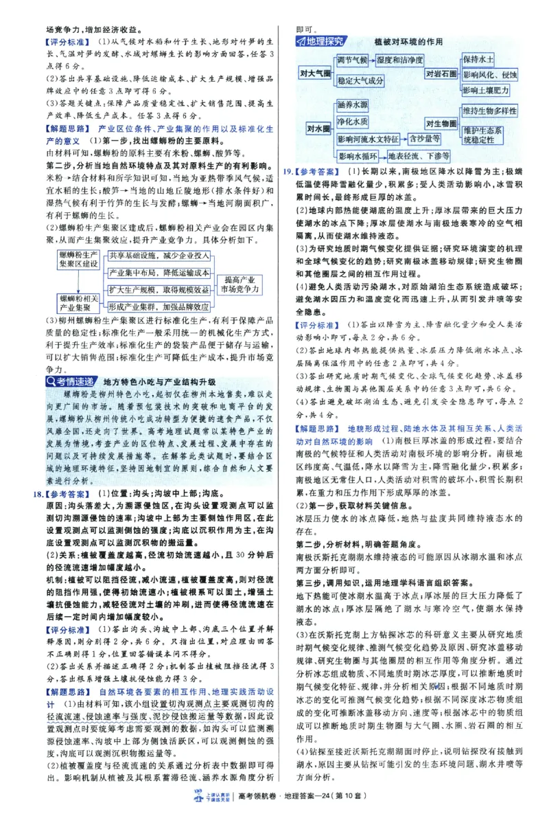2026版金考卷&middot;百校联盟高考领航卷地理（新教材版）-答案_2026版金考卷&middot;百校联盟高考领航卷（全科）_2026版金考卷&middot;百校联盟高考领航卷地理（新教材版）
