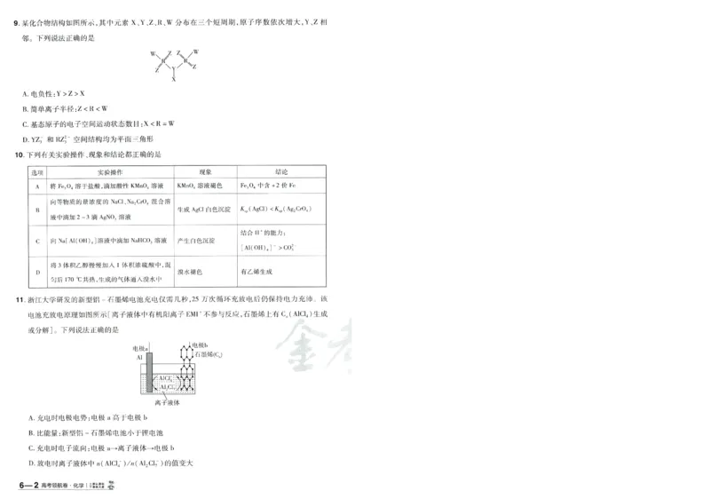 2026版金考卷&middot;百校联盟高考领航卷化学（新教材版）-A4_2026版金考卷&middot;百校联盟高考领航卷（全科）_2026版金考卷&middot;百校联盟高考领航卷化学（新教材版）