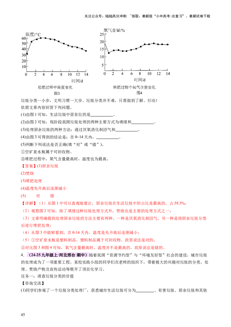 主题六跨学科实践活动（讲练）（解析版）_02中考总复习（2026版更新中）_05-化学-中考总复习_2025年中考复习资料_2025中考二轮课件ppt+讲义+练习化学_讲义+练习