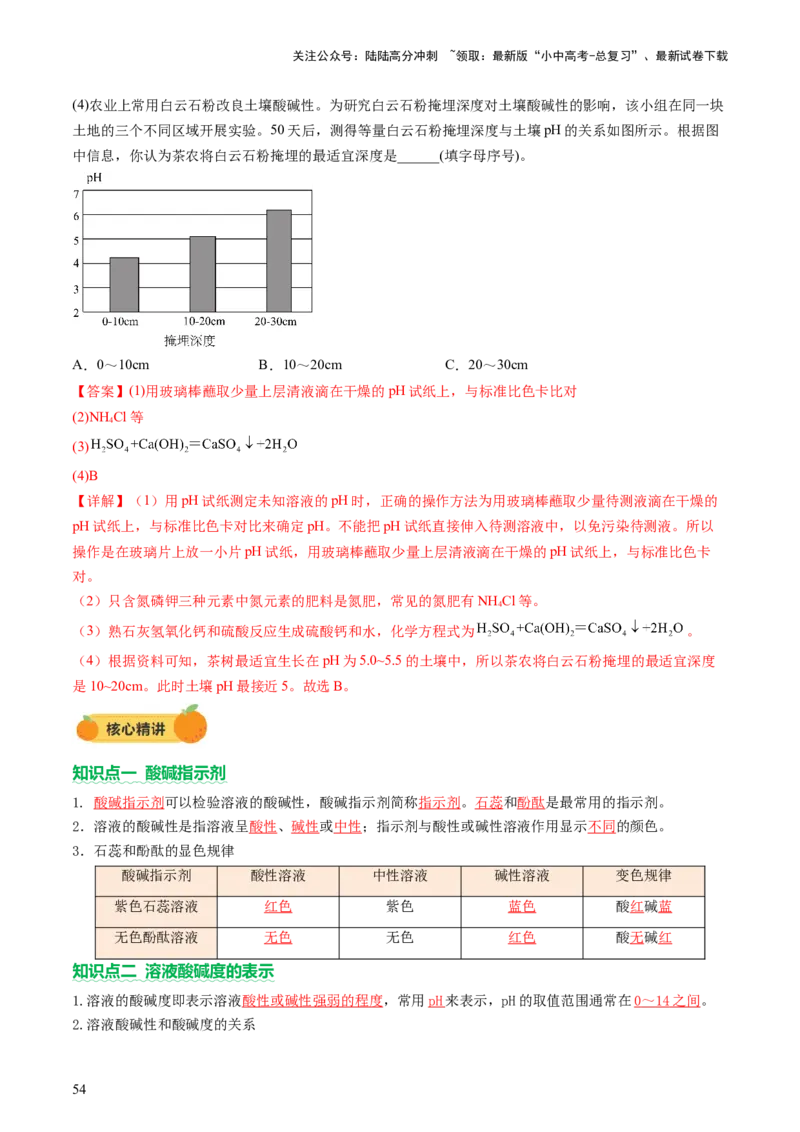 主题六跨学科实践活动（讲练）（解析版）_02中考总复习（2026版更新中）_05-化学-中考总复习_2025年中考复习资料_2025中考二轮课件ppt+讲义+练习化学_讲义+练习