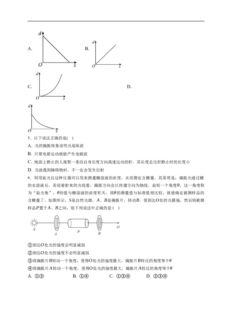 第02练　光的干涉、衍射和偏振　电磁波（解析版）_4.2025物理总复习_2023年新高复习资料_一轮复习_2023年高考物理一轮复习小题多维练（新高考专用）_第十四章　光　电磁波