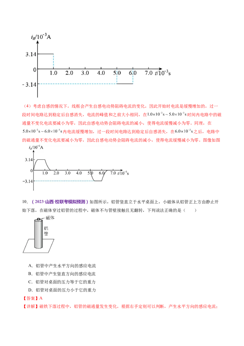 专题13电磁感应（练习）（解析版）_4.2025物理总复习_2024年新高考资料_2.2024二轮复习_2024年高考物理二轮复习讲练测（新教材新高考）