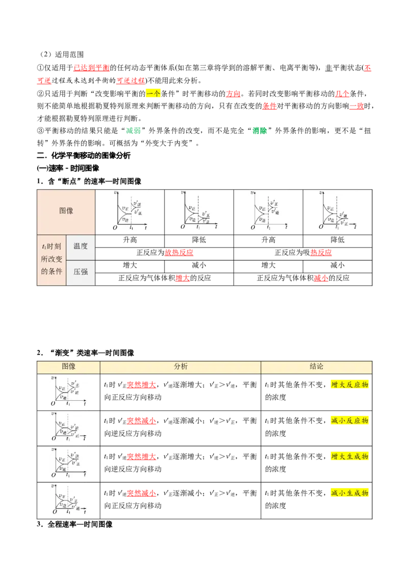 第05讲影响化学平衡状态的因素（解析版）_2025秋高中《化学暑假衔接讲义》新高一、二、三（培优讲义+暑假作业本）_新高二化学暑假先学讲义