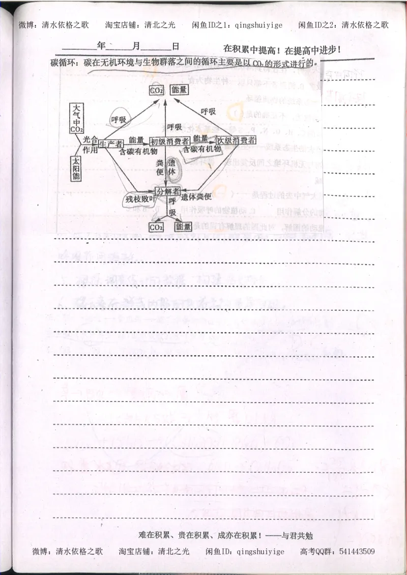 3.衡水中学高考积累与改错_高二生物（第1本）_138页_高中衡水学霸笔记_高中全部赠品_错题集高中九科_生物积累与改错