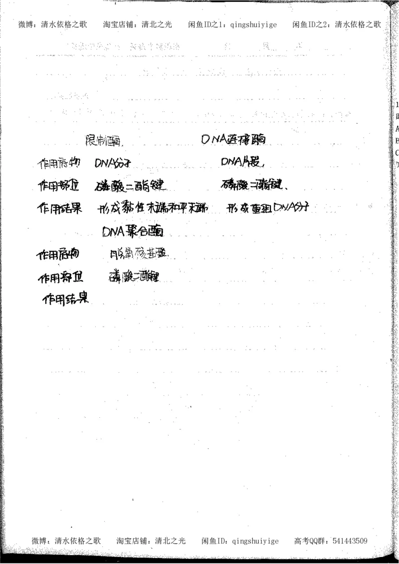 3.衡水中学高考积累与改错_高二生物（第1本）_138页_高中衡水学霸笔记_高中全部赠品_错题集高中九科_生物积累与改错