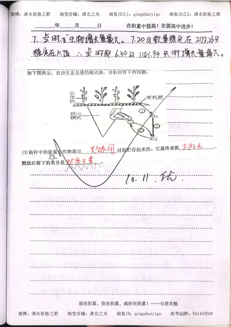 3.衡水中学高考积累与改错_高二生物（第1本）_138页_高中衡水学霸笔记_高中全部赠品_错题集高中九科_生物积累与改错
