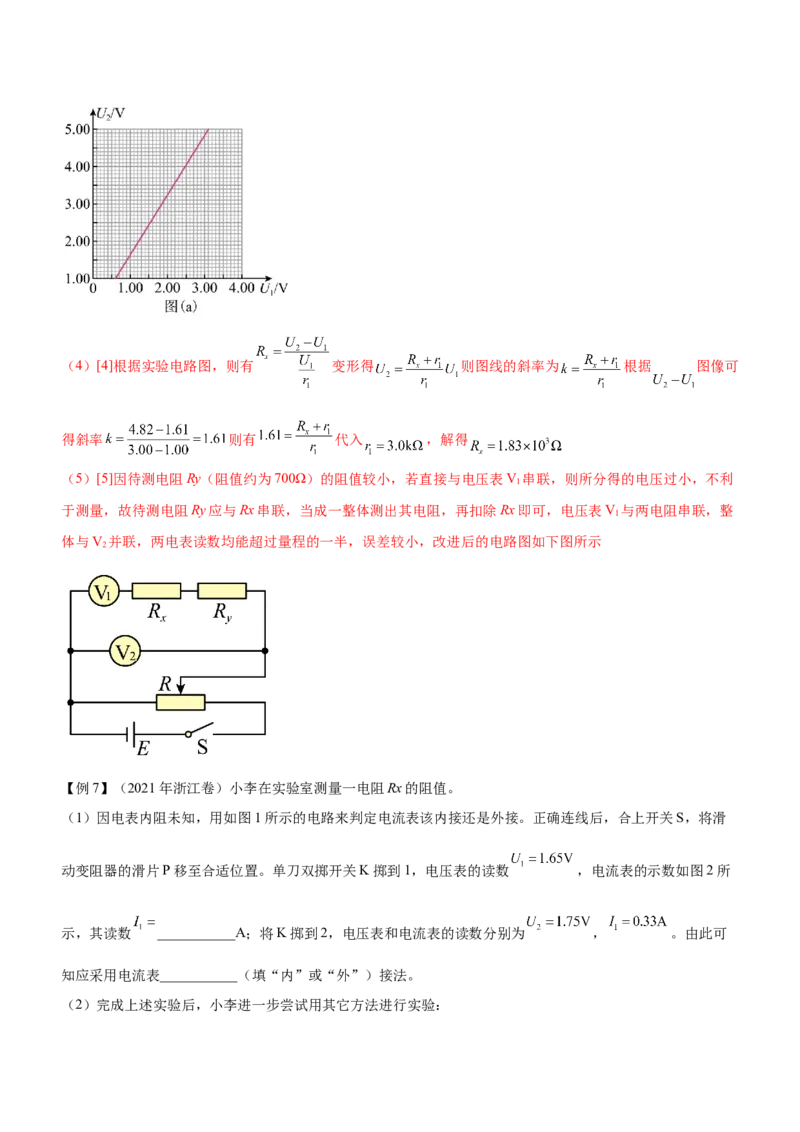 专题16电学实验（精讲）_4.2025物理总复习_赠品通用版（老高考）复习资料_二轮复习_2023年高考物理二轮复习讲练测（全国通用）288435117