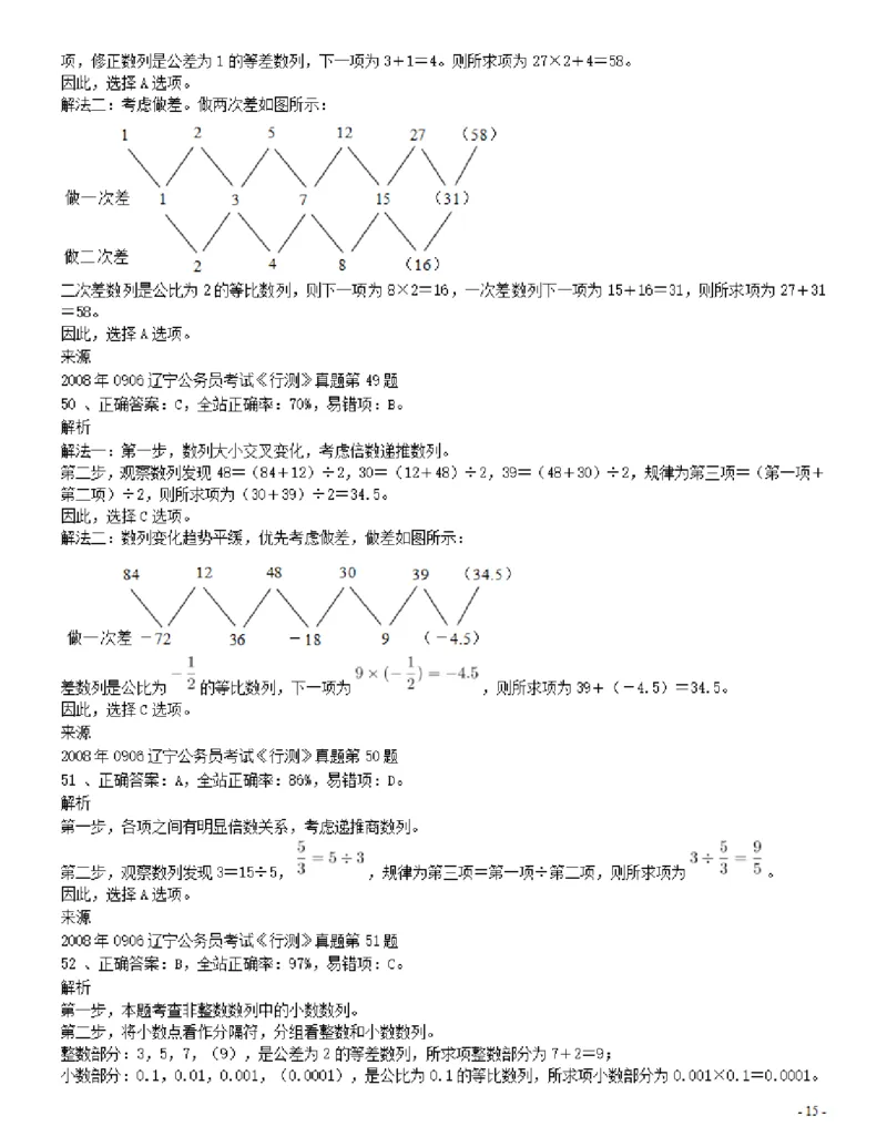2008年辽宁省公务员考试《行测》真题答案及解析_34省+国考真题_34省考+国考pdf版推荐用这个版本_34省行测+申论真题pdf推荐用这个版本_辽宁公务员考试真题pdf版_答案及解析