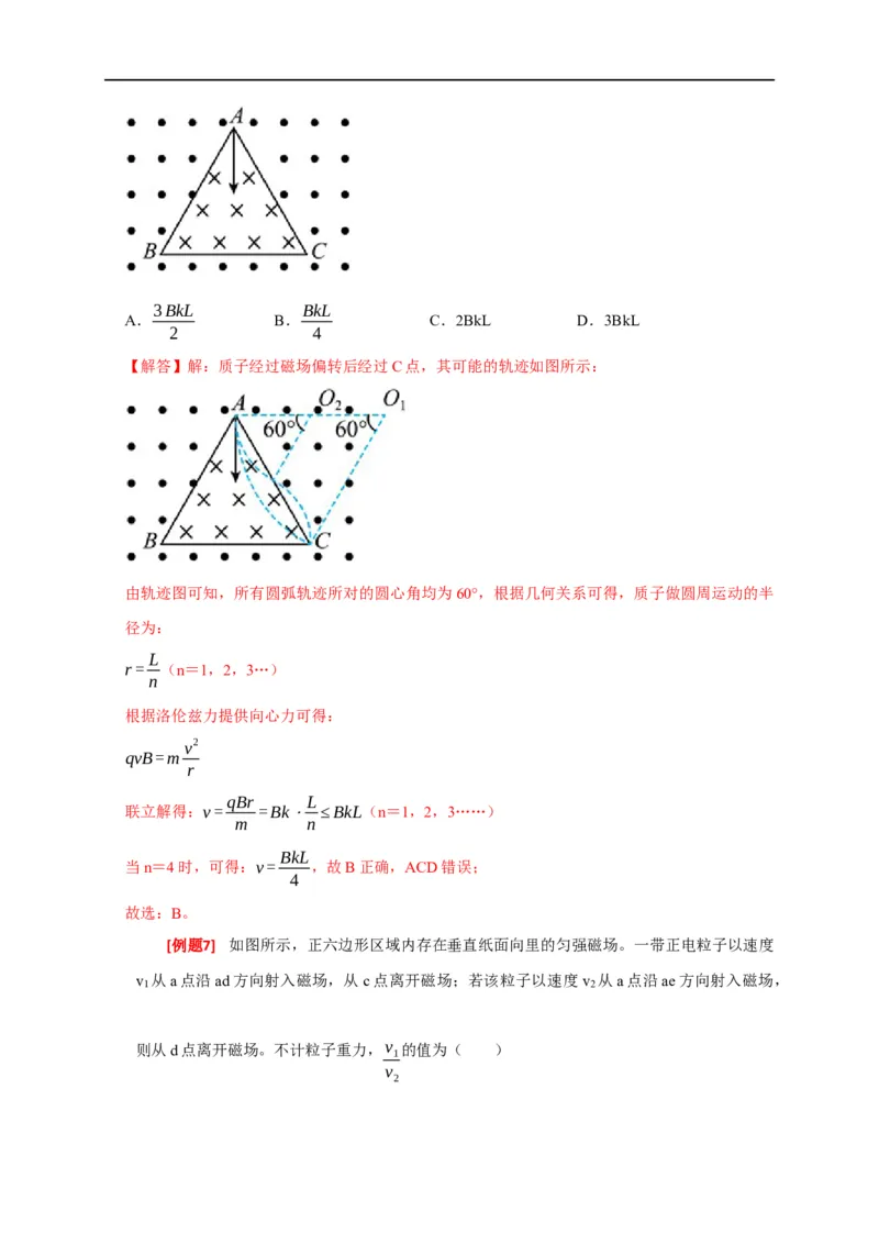 专题20磁场对运动电荷的作用（解析版）_4.2025物理总复习_赠品通用版（老高考）复习资料_专项复习_2023年高考冲刺物理热点知识讲练与题型归纳（全国通用）