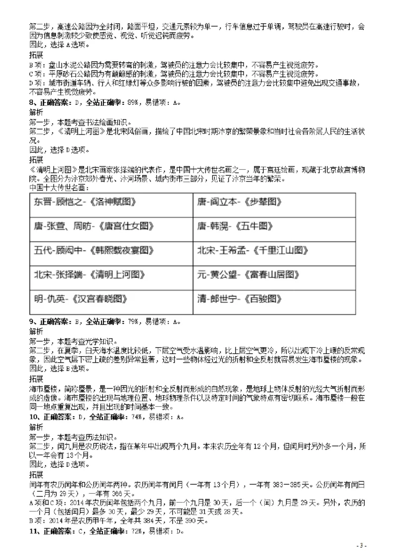 2014年广东公务员考试《行测》真题（县级以上卷）答案及解析_34省+国考真题_34省考+国考pdf版推荐用这个版本_34省行测+申论真题pdf推荐用这个版本_广东公务员考试真题pdf版