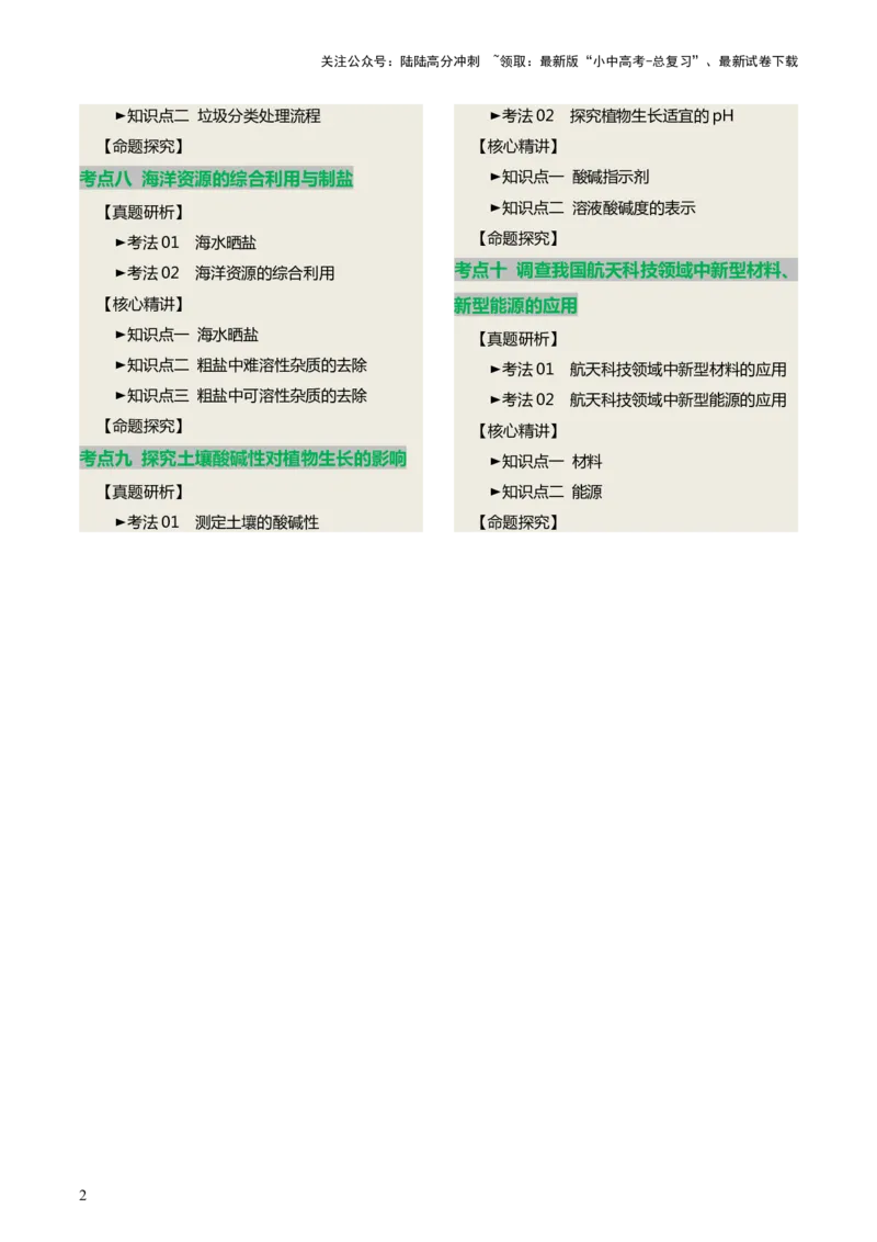 主题六跨学科实践活动（讲练）（原卷版）_02中考总复习（2026版更新中）_05-化学-中考总复习_2025年中考复习资料_2025中考二轮课件ppt+讲义+练习化学_讲义+练习