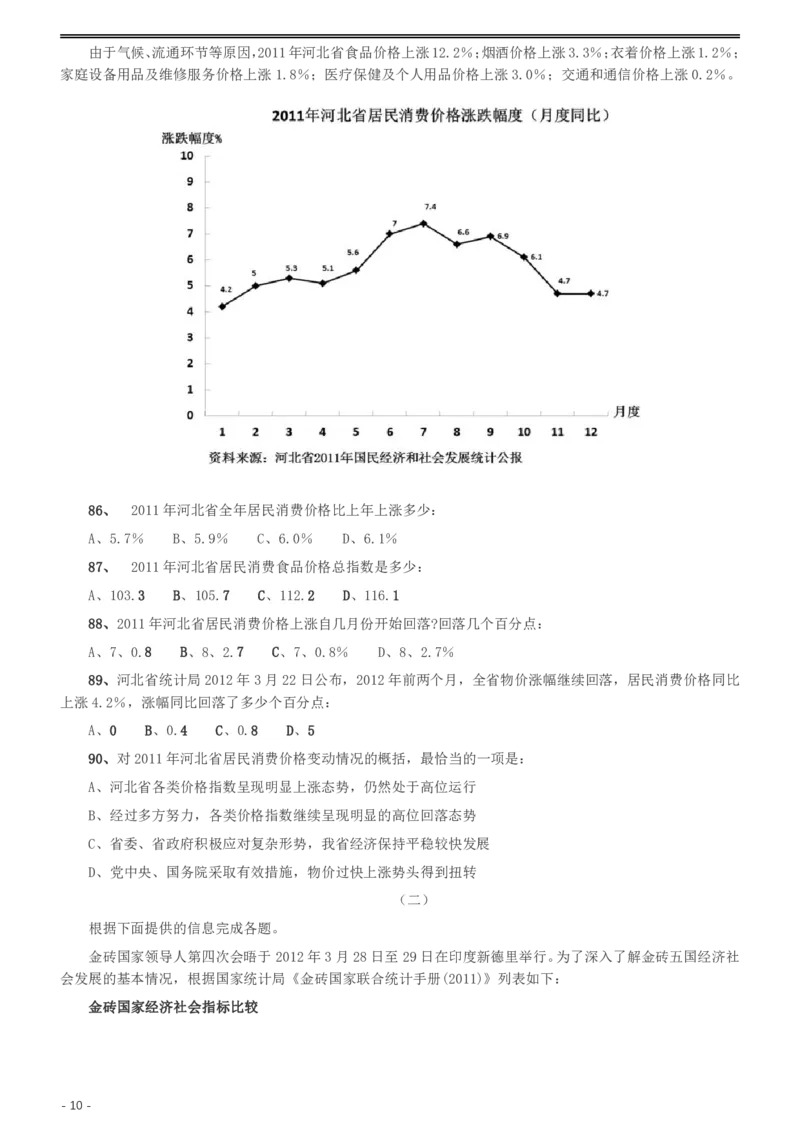 2012年河北公务员考试《行测》卷_34省+国考真题_34省考+国考pdf版推荐用这个版本_34省行测+申论真题pdf推荐用这个版本_河北公务员考试真题pdf版_题目