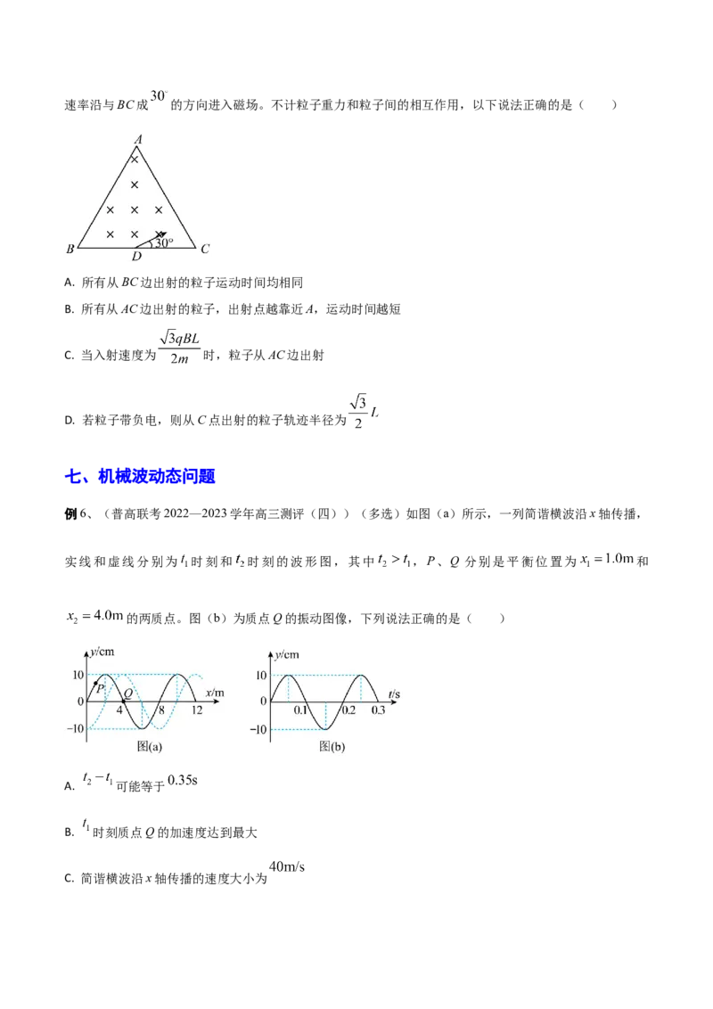 秘籍07动态分析热点问题大综合-备战2023年高考物理抢分秘籍（新高考专用）（原卷版）_4.2025物理总复习_2023年新高复习资料_备战2023年高考物理抢分秘籍（新高考专用）