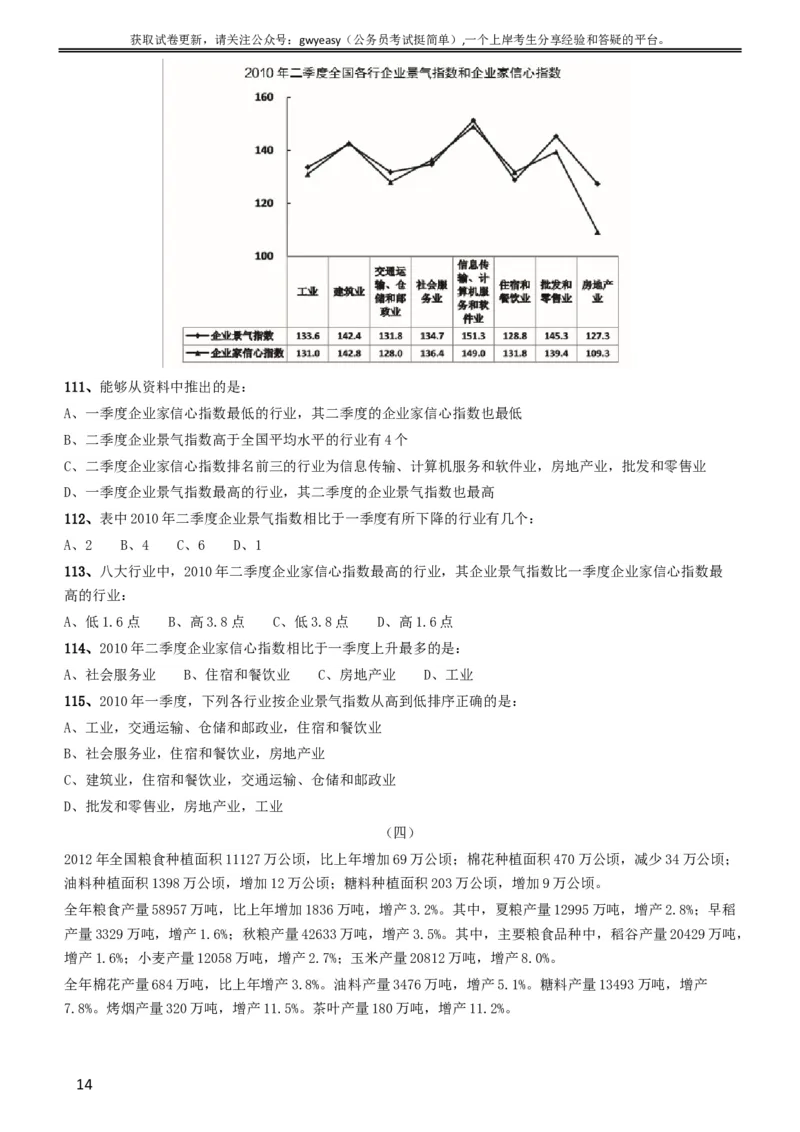 2014年黑龙江公务员考试《行测》卷_34省+国考真题_此文件夹为word版,不推荐使用_此word版为,不推荐使用_此word版为,不推荐使用_此word版为,不推荐使用
