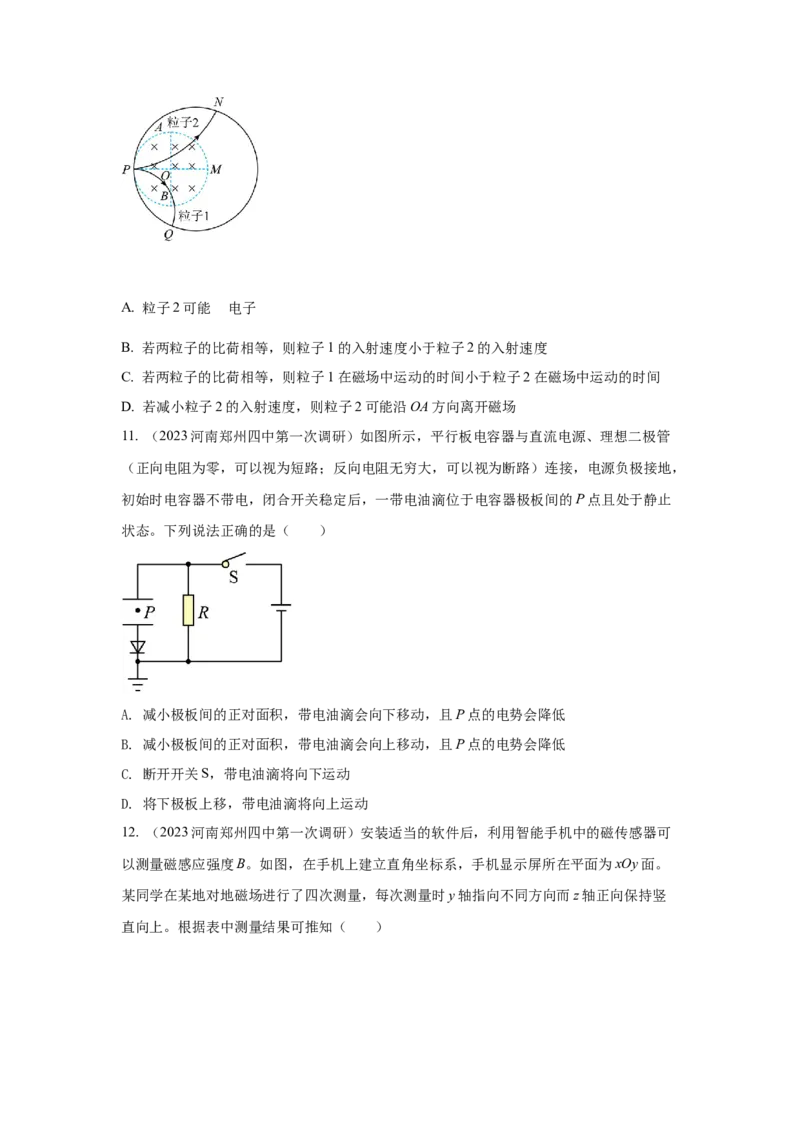 专题8.电场与磁场（原卷版）--2023高考二轮复习_4.2025物理总复习_2023年新高复习资料_二轮复习_2023年高考物理二轮复习二十五专题精练287608825_专题8电场与磁场