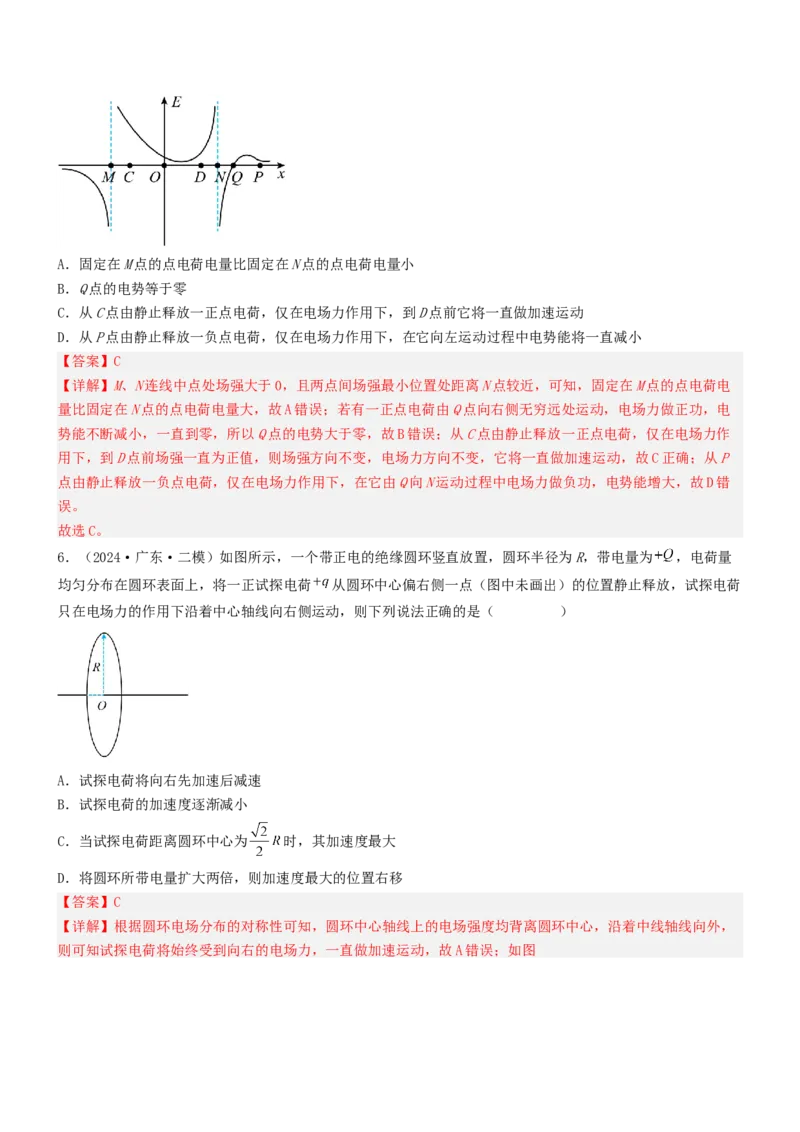 压轴题05带电粒子在电场中运动（解析版）_4.2025物理总复习_2024年新高考资料_5.2024三轮冲刺_2024年高考物理压轴题专项训练（新高考通用）