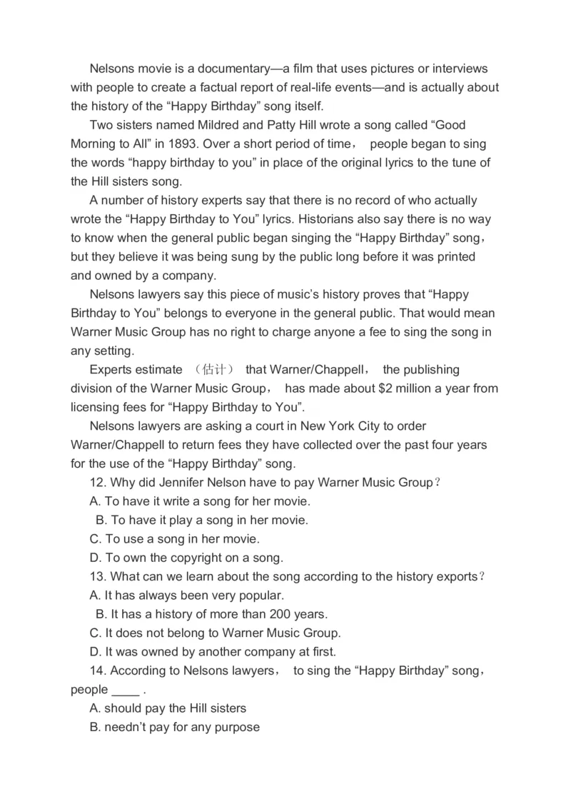 2023届高考英语二轮复习阅读理解语法填空书面表达分类综合训练（含答案）_3.2025英语总复习_赠品通用版（老高考）复习资料_二轮复习