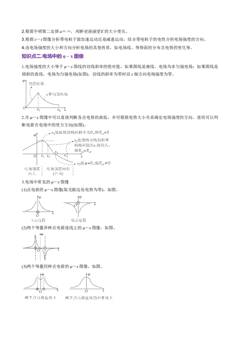 第35讲电场中的功能关系及图像问题（讲义）（解析版）_4.2025物理总复习_2025年新高考资料_一轮复习_2025年高考物理一轮复习讲练测（新教材新高考）