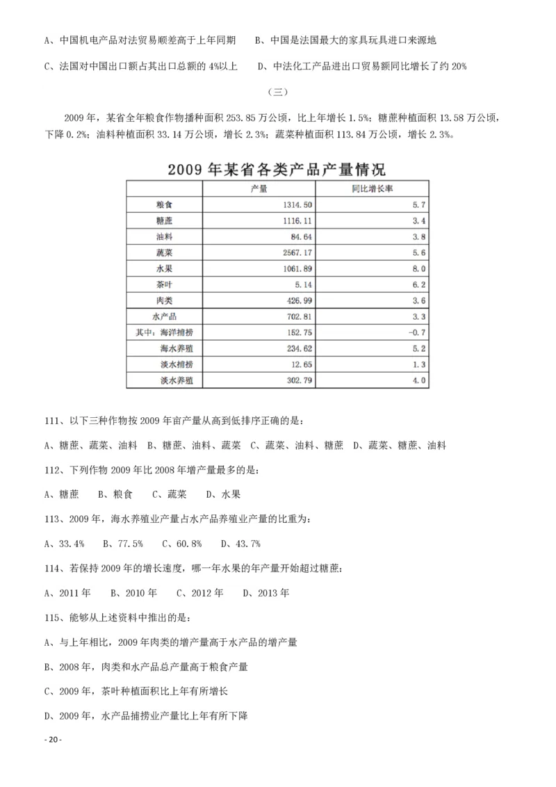 2011年424公务员联考《行测》（宁夏、贵州、四川、福建、黑龙江、湖北、山西、重庆、辽宁、海南、江西、天津、陕西、云南、广西、山东、湖南）_34省+国考真题_题目_467