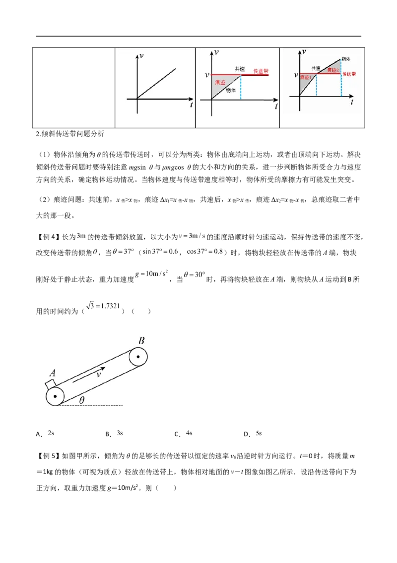 专题18传送带模型（原卷版）_4.2025物理总复习_2023年新高复习资料_一轮复习_2023届高三物理一轮复习多维度导学与分层专练